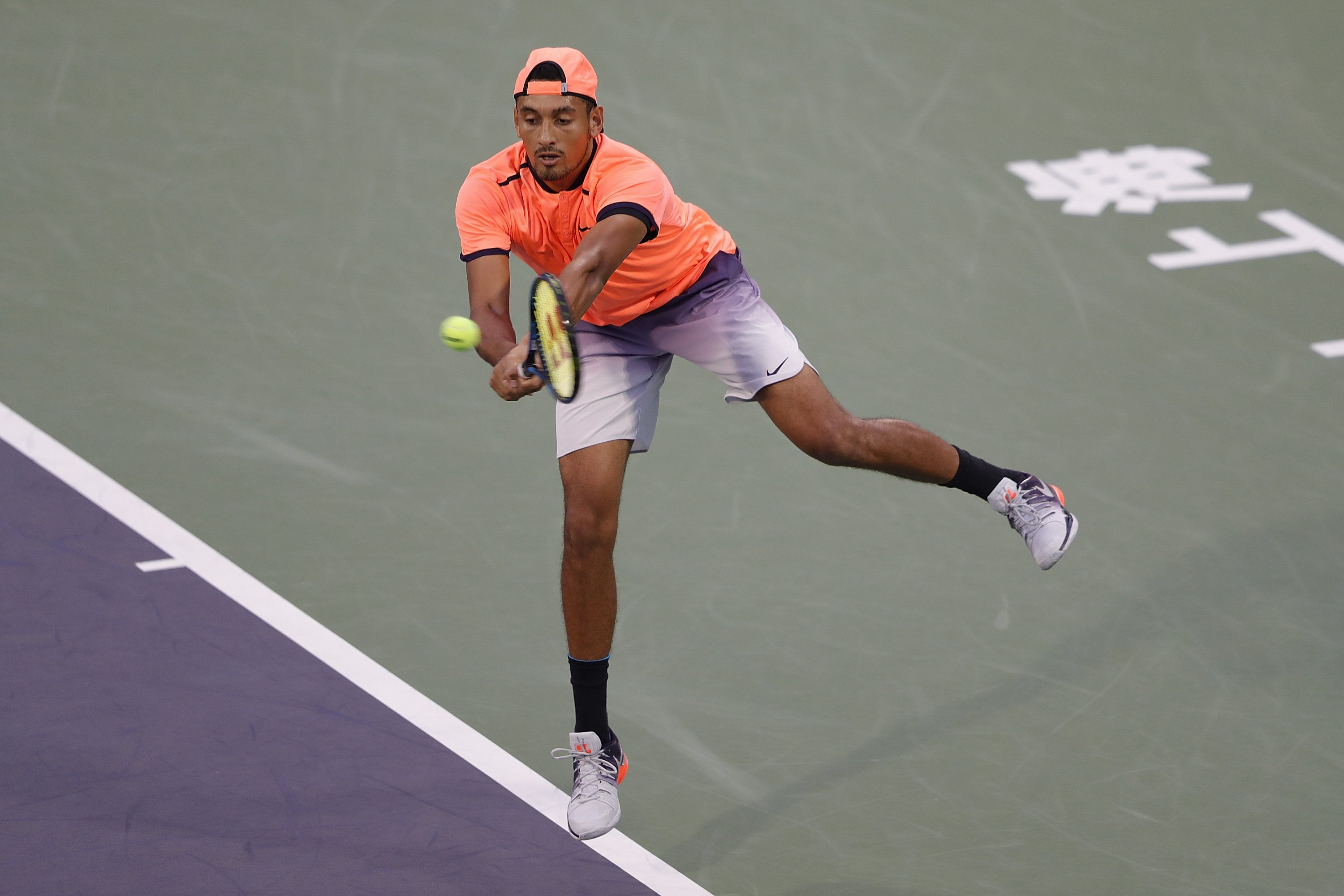 Nick Kyrgios blames "stomach bug" for Shanghai Masters walk off