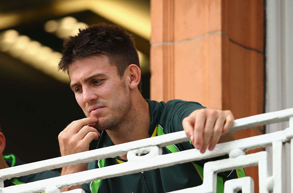 Mitchell Marsh injures right hand after hitting dressing room wall in frustration