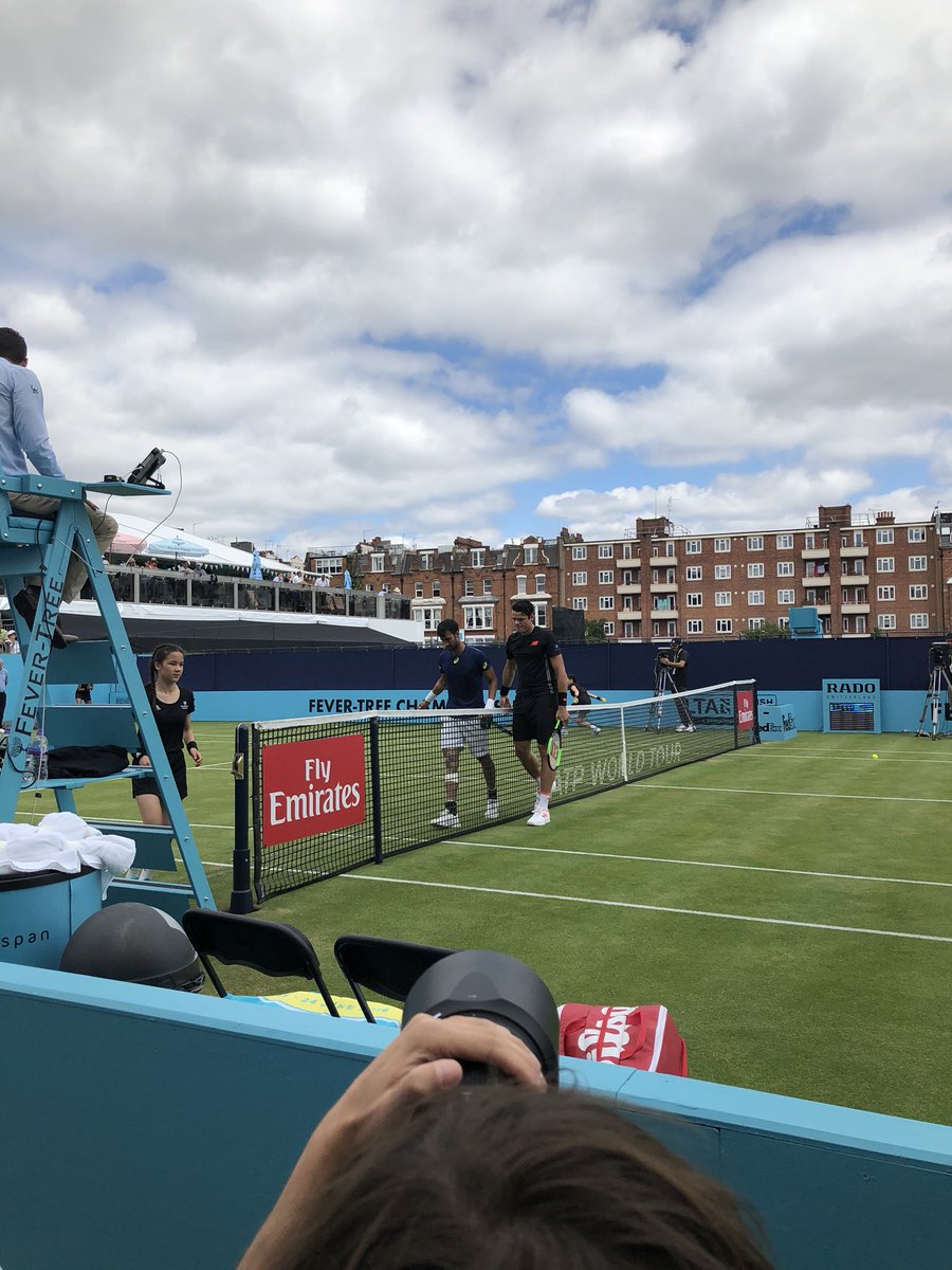 Yuki Bhambri crashes out of Queen's Club Championships with knee injury