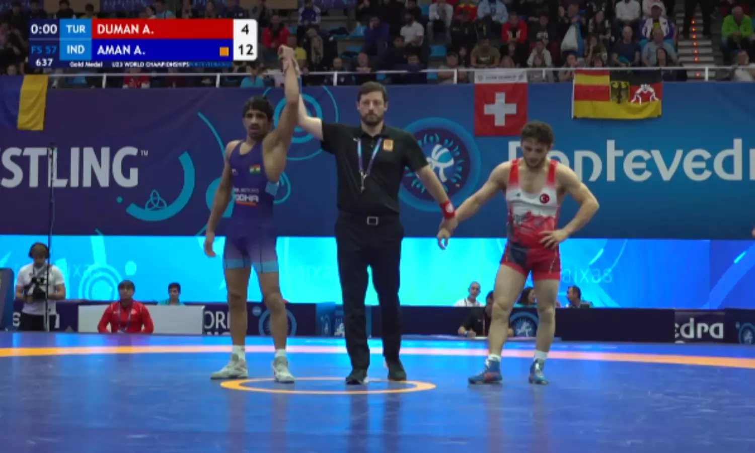 Aman Sehrawat wins bronze at 2023 Zagreb Open