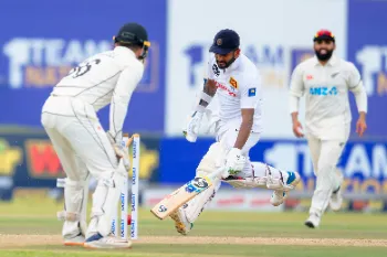 ‌SL vs NZ | Twitter baffled as Blundell’s unorthodox leg side stance culminates into rare wide penalty