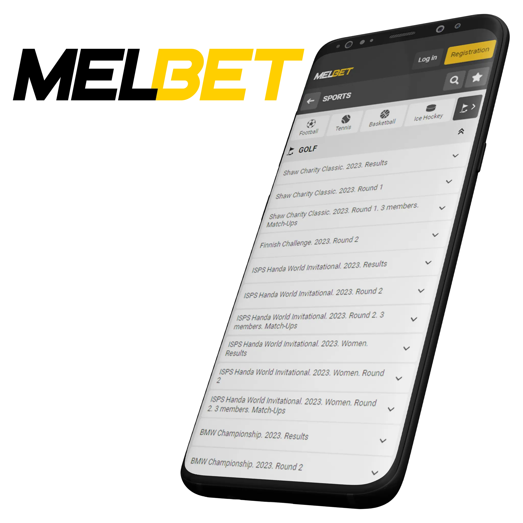 Download Melbet mobile app and enjoy the thrill of golf online betting.