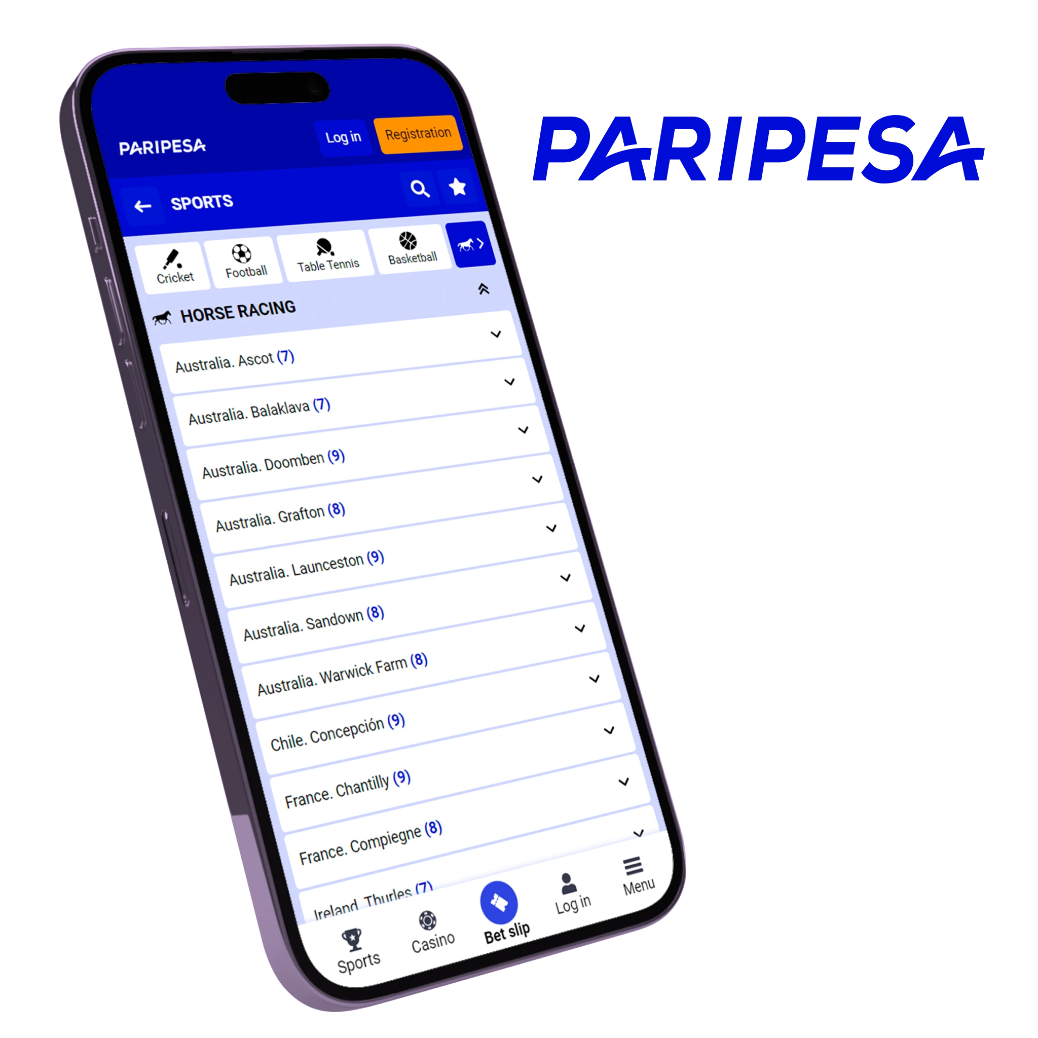 The Paripesa app is great for betting on horse racing every day at extremely favorable odds.