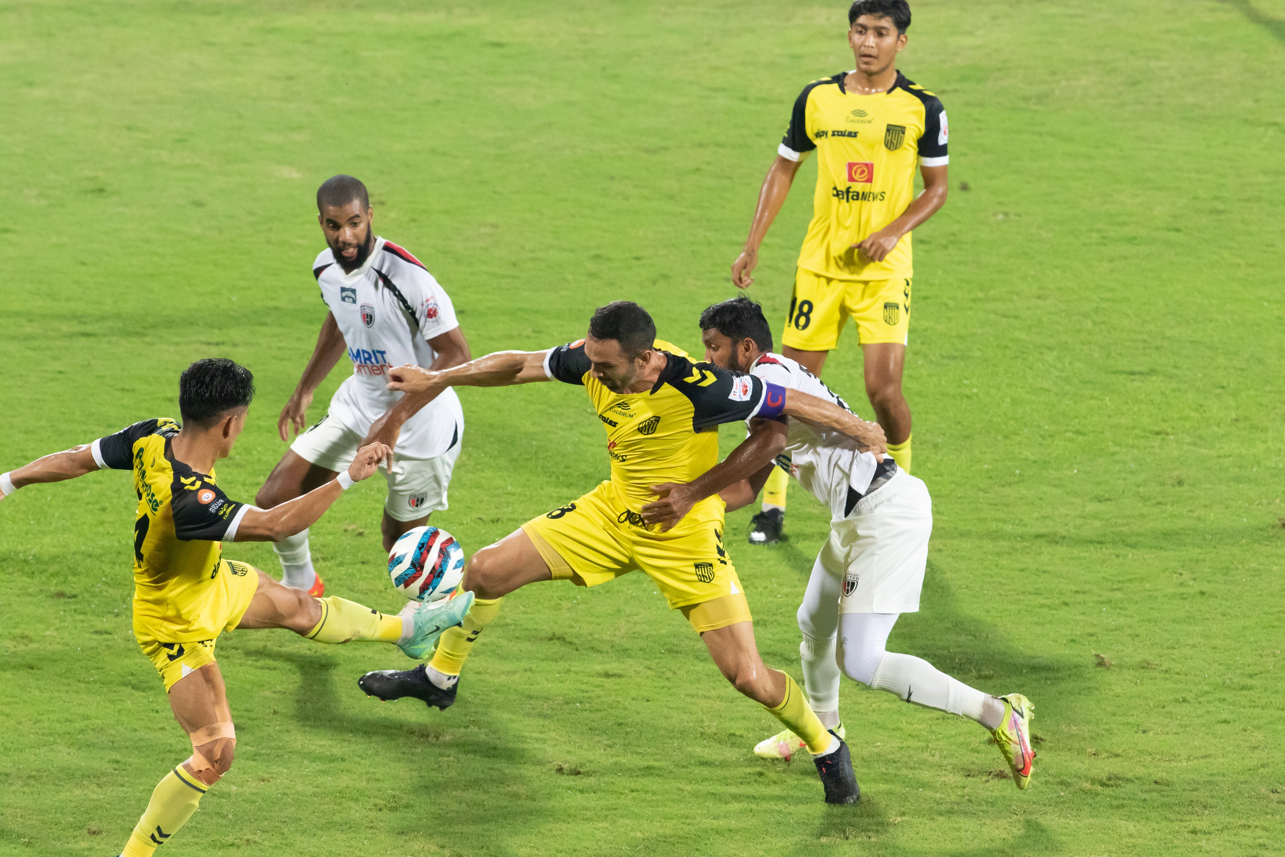 ISL 2021-22 | Ogbeche brace seals 5-1 win for Hyderabad FC over NorthEast United FC