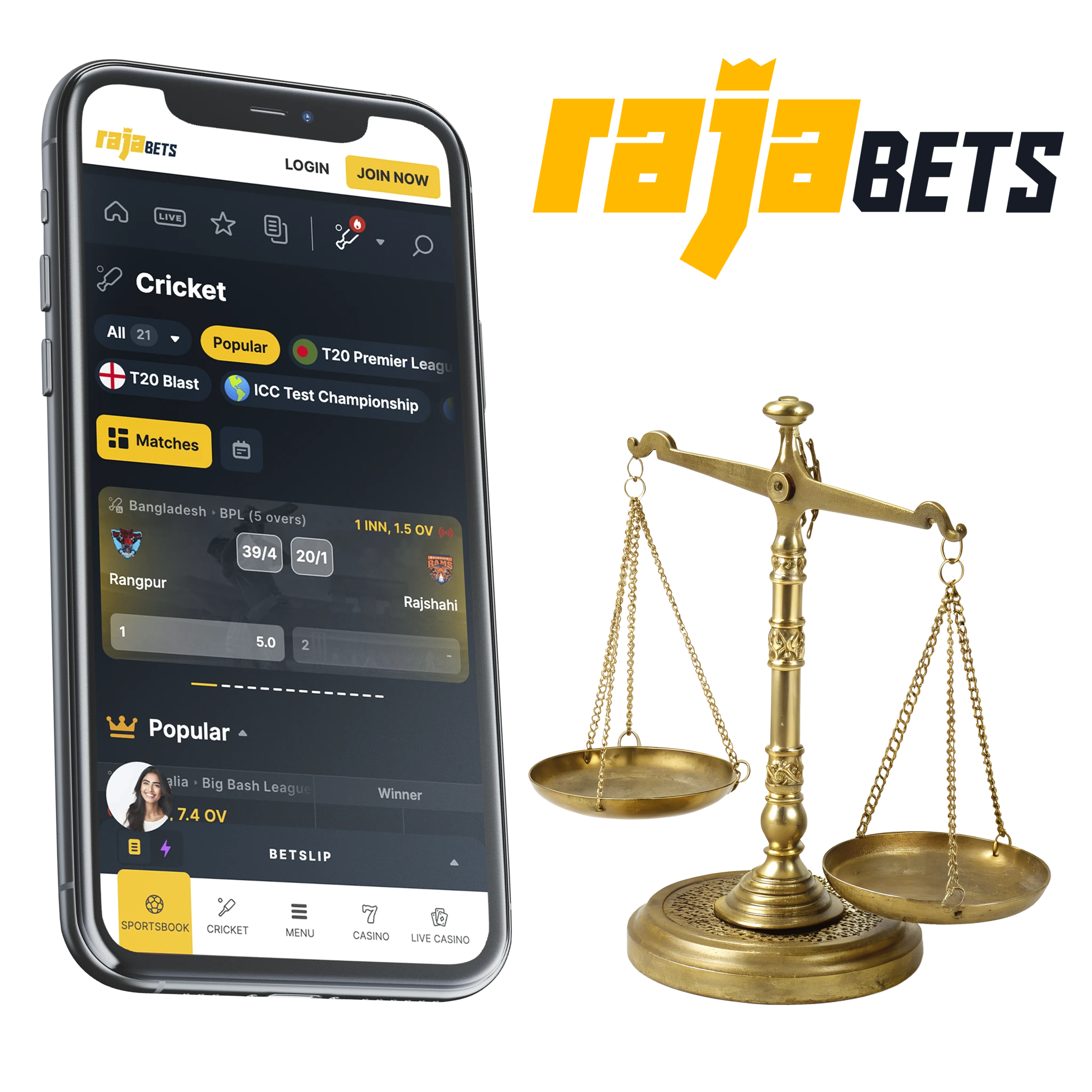 Join Rajabets and become a winner in any sport you like!