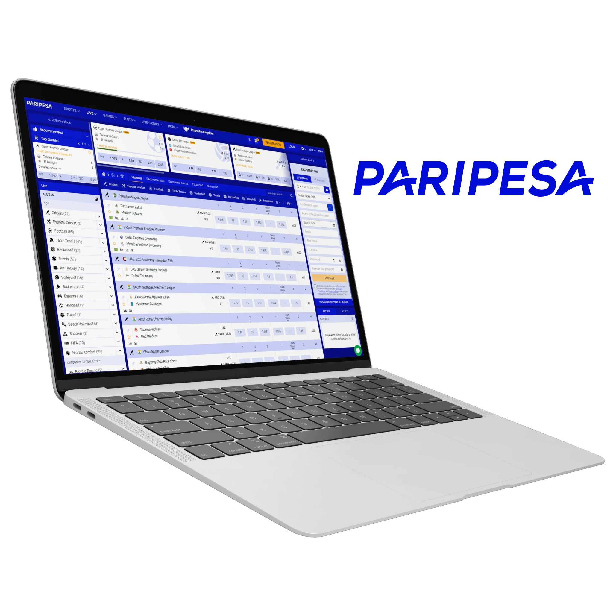 The Paripesa platform meets all the high criteria for live cricket betting.