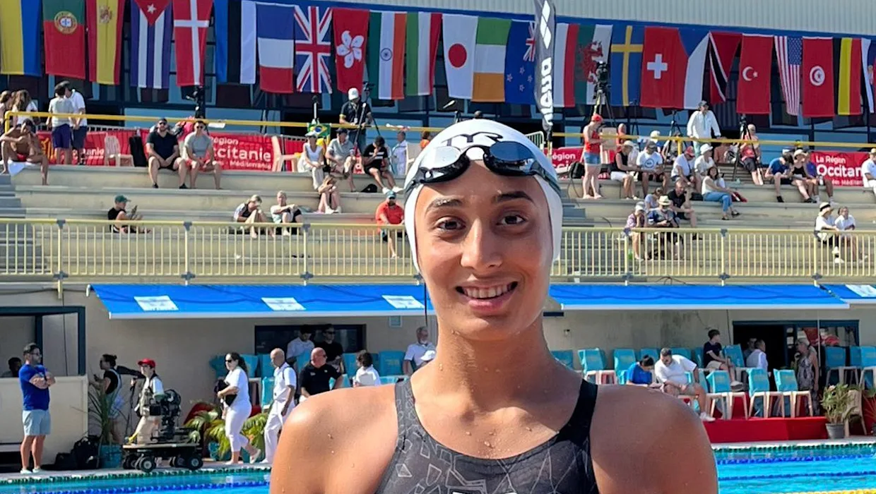 Maana Patel breaks national record in women's 100m backstroke event