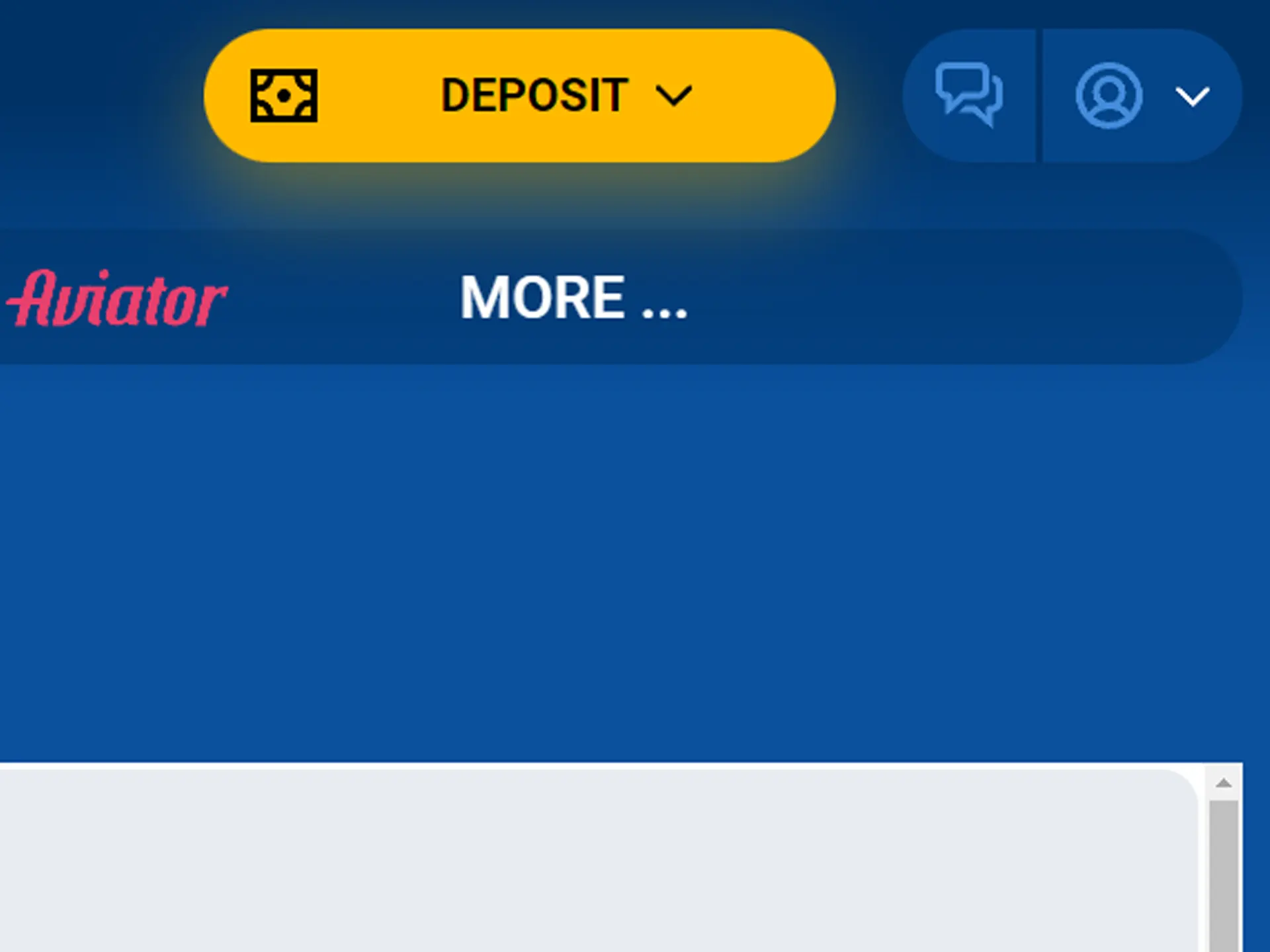 Deposit button located on top.