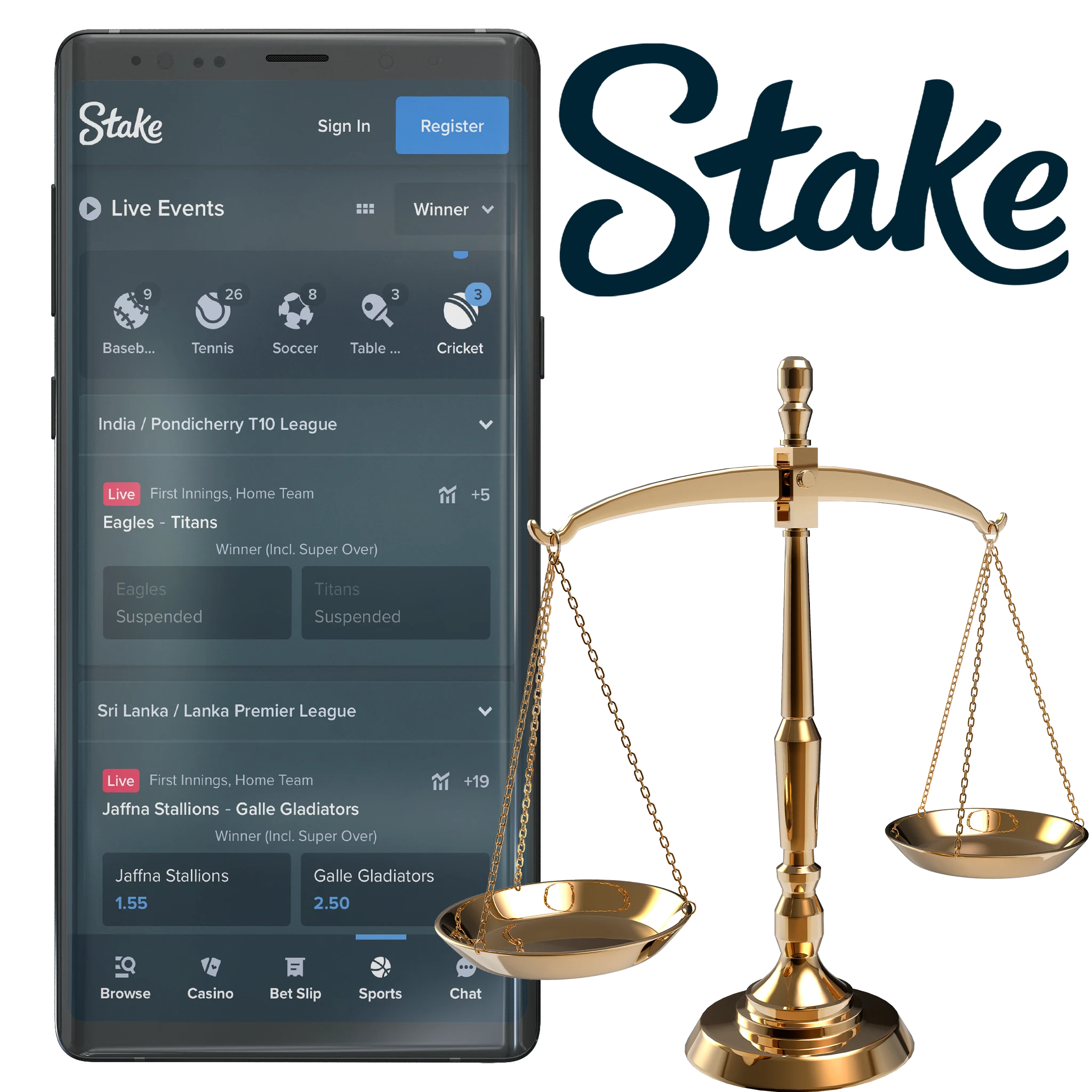  The Stake app is a reliable choice for safe and convenient cricket betting.