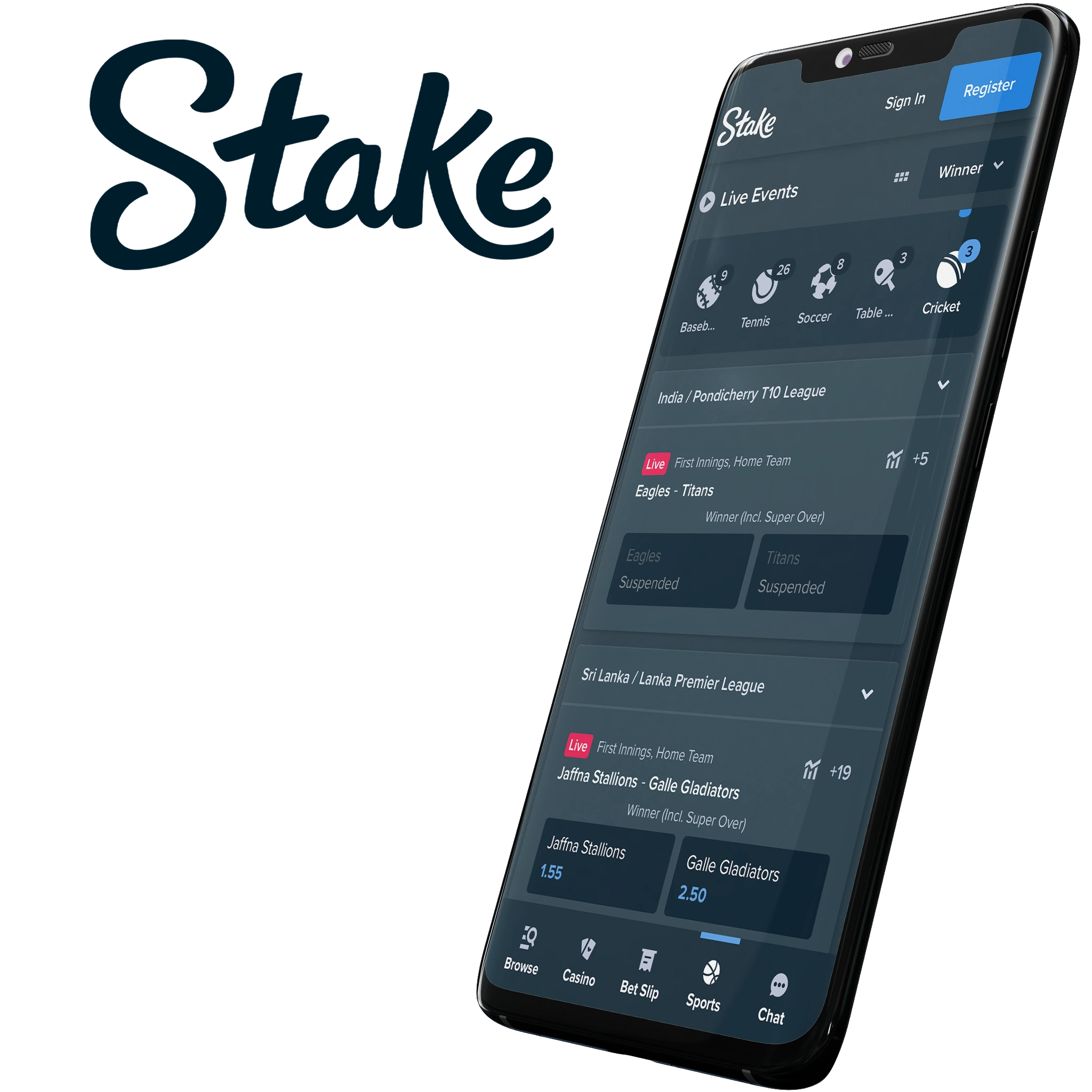 The Stake mobile app is the best choice for Indian players in 2024.